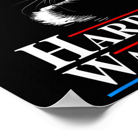 Waltz 2024 Verkiezingen Grappige kat Kamala Harris Poster (Hoek)