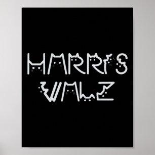 Waltz 2024 Verkiezingen Grappige kat Kamala Harris Poster