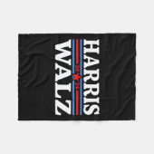 Waltz 2024 Verkiezingen Kamala Harris Tim Waltz 20 Fleece Deken (Voorkant (Horizontaal))