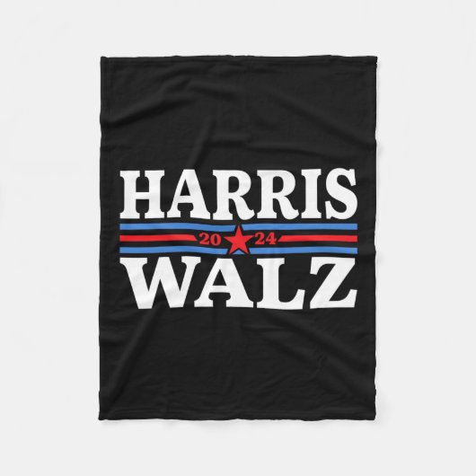 Waltz 2024 Verkiezingen Kamala Harris Tim Waltz 20 Fleece Deken (Voorkant)