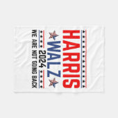 Waltz 2024 Verkiezingen Kamala Harris Tim Waltz 20 Fleece Deken (Voorkant (Horizontaal))