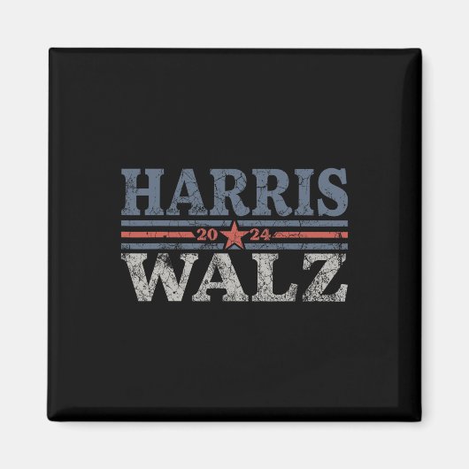 Waltz 2024 Verkiezingen Kamala Harris Tim Waltz 20 Magneet (Voorkant)