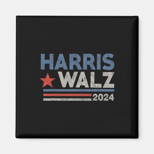 Waltz 2024 Verkiezingen Kamala Harris Tim Waltz 20 Magneet (Voorkant)