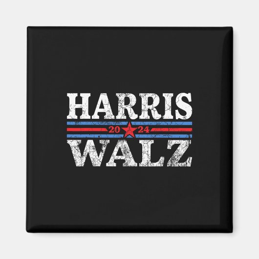 Waltz 2024 Verkiezingen Kamala Harris Tim Waltz 20 Magneet (Voorkant)