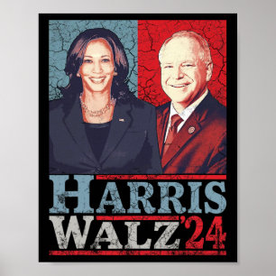 Waltz 2024 Verkiezingen Kamala Harris Tim Waltz 20 Poster