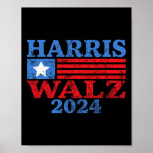 Waltz 2024 Verkiezingen Kamala Harris Tim Waltz 20 Poster