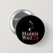 Waltz 2024 Verkiezingen Kamala Harris Tim Waltz 20 Ronde Button 5,7 Cm (Voorkant /achterkant)