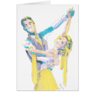 Waltz Ballroom Dancers Tekenen