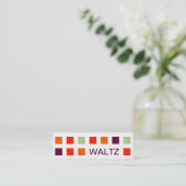 WALTZ (moskee-vierkantjes) Mini Visitekaartje (Staand voorkant)