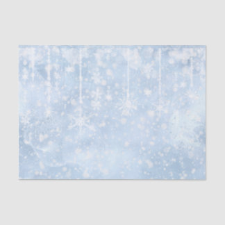 Waltz of the Snowflakes Light Blue Snow Tissuepapier