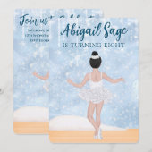 Waltz of the Snowflakes Nutcracker Ballet Birthday Kaart (Voorkant / Achterkant)