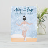 Waltz of the Snowflakes Nutcracker Ballet Birthday Kaart (Staand voorkant)