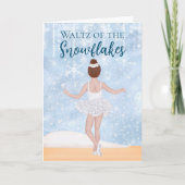 Waltz of the Snowflakes the Nutcracker Ballet Feestdagen Kaart (Voorkant)