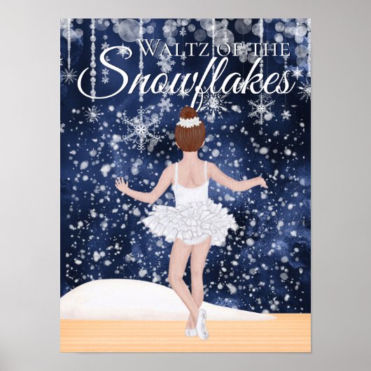 Waltz of the Snowflakes the Nutcracker Ballet Poster (Voorkant)