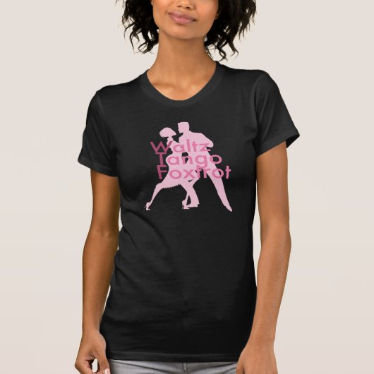 Waltz Tango Foxtrot (WTF?) Black T-shirt (Voorkant)