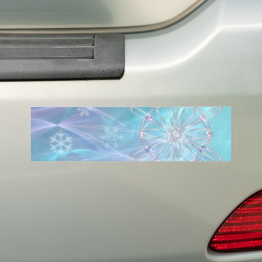 Waltz van de Bumpersticker Snowflakes (Op auto)