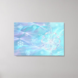 Waltz van de Druk van het Canvas van Snowflakes