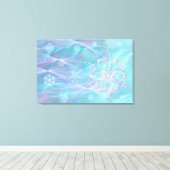Waltz van de Druk van het Canvas van Snowflakes Afdruk (Insitu (Houten vloer))