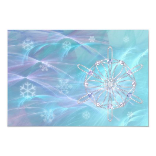 Waltz van de Foto van Snowflakes Afdruk (Voorkant)