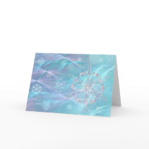 Waltz van de Snowflakes Kerst Kaart