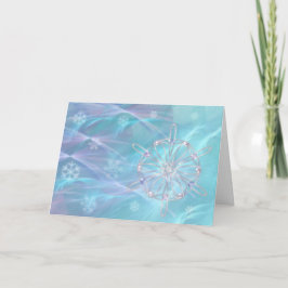 Waltz van de Snowflakes Kerst Kaart