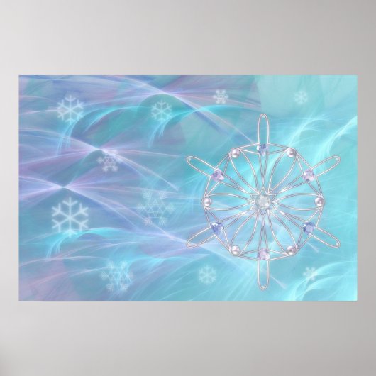 Waltz van de Snowflakes Print (Voorkant)