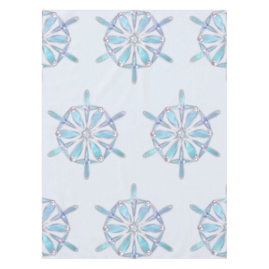 Waltz van de Snowflakes Tablecloth Tafelkleed (Voorkant)