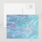 Waltz van het Briefkaart Snowflakes (Voorkant / Achterkant)