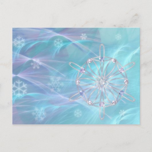 Waltz van het Briefkaart Snowflakes (Voorkant)