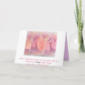 Waltz van het Wenskaart van de Bloemen Feestdagen Kaart (Achterkant)