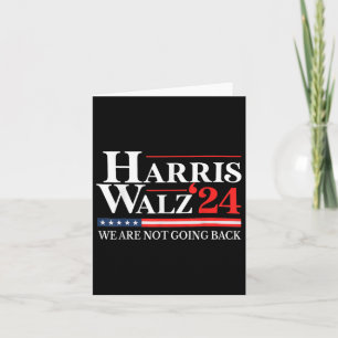 Waltz We gaan niet terug Kamala Harris 2024 1 Kaart
