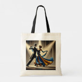 Waltzing Couple Dancing  Tote Bag (Achterkant)
