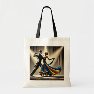 Waltzing Couple Dancing Tote Bag