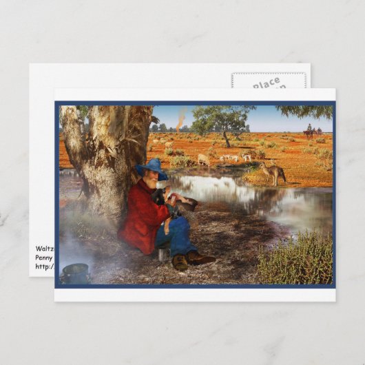 Waltzing Matilda Briefkaart (Voorkant / Achterkant)