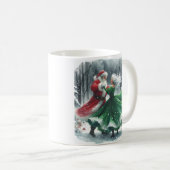 Waltzing Santa en mevrouw Claus Koffiemok (Voorkant rechts)