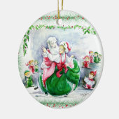 Waltzing Santa en Mrs Claus Ornament (Links)