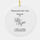 Waltzing Santa en Mrs Claus Ornament (Achterkant)