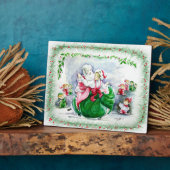 Waltzing Santa en Mrs Claus Plaque Fotoplaat (Zijkant)