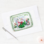 Waltzing Santa en Mrs Claus Sticker (Envelop)