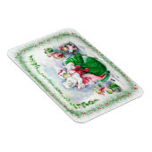 Waltzing Santa & Mrs Claus Premium Magnet Magneet (Rechterzijde)