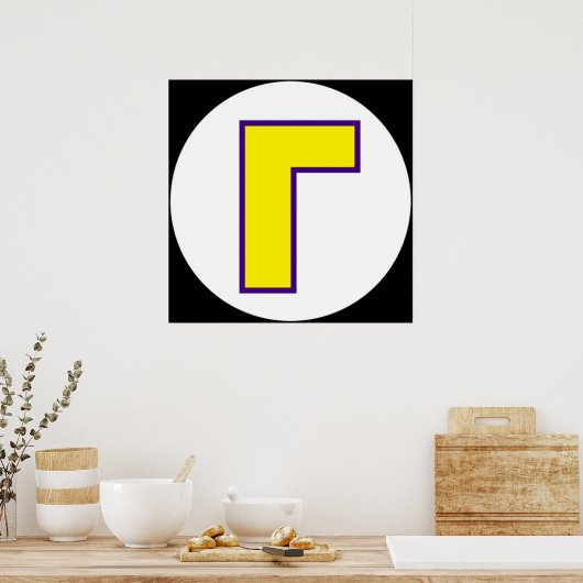 Waluigi Icon Poster (Keuken)
