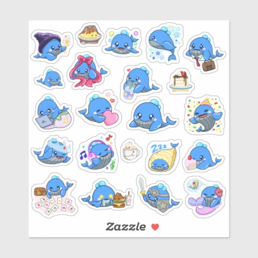 Walvis 22 Stickers (Vel)
