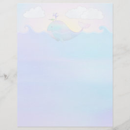 Walvis - 8,5 inch x 11 inch briefpapier