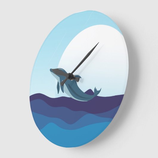 Walvis aan zee wandklok (Hoek)