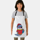 Walvis als brandweerschip met slang schort (Insitu)