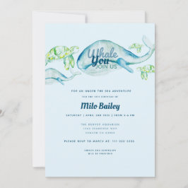 Walvis avontuur | Ocean | Onder het Zee Verjaardag Kaart