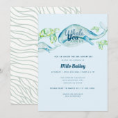 Walvis avontuur | Ocean | Onder het Zee Verjaardag Kaart (Voorkant / Achterkant)