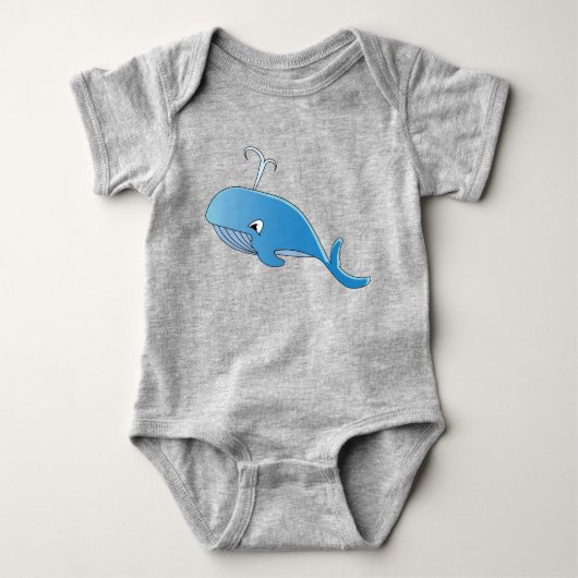 Walvis - Baby Jersey Bodysuit (Voorkant)