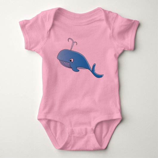 Walvis - Baby Jersey Onesie Romper (Voorkant)