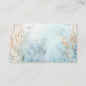 Walvis Baby shower Blauwe Beige Luier Raffle Informatiekaartje (Achterkant)